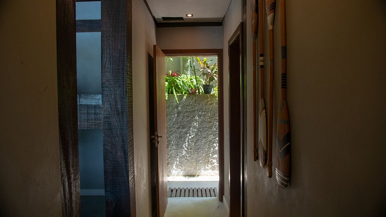 Casa pé na áreia em frente à Ilhabela