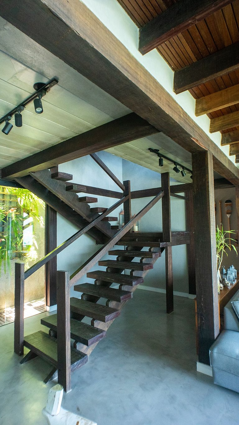 Casa pé na áreia em frente à Ilhabela