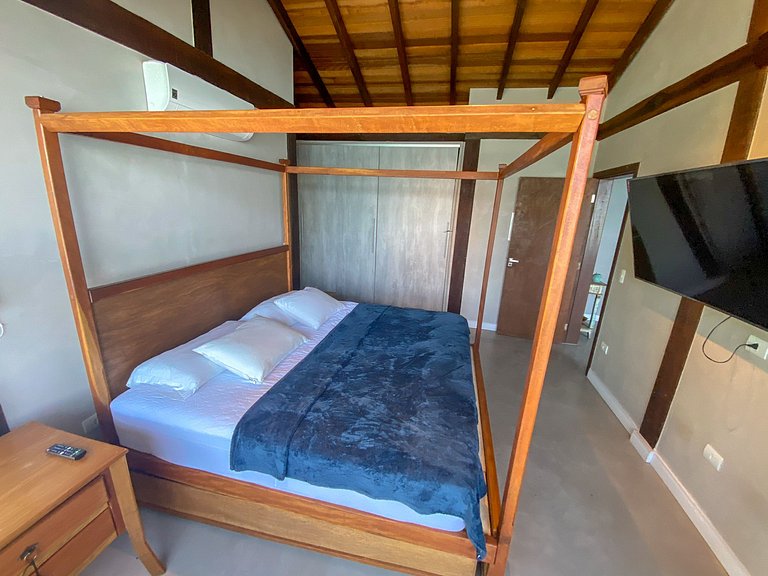 Casa pé na áreia em frente à Ilhabela
