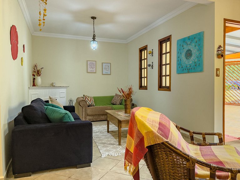 Espaço gourmet e home-office na Granja