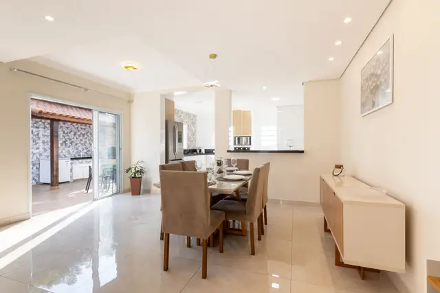 Comedor · Casa con vista panorámica y piscina Granja Viana, Vila Diva, Carapicuíba