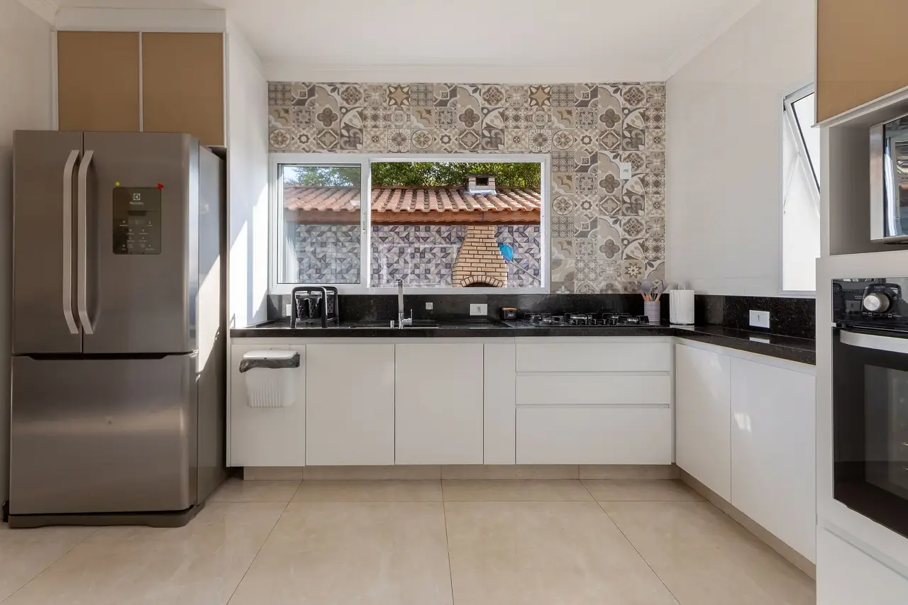Cocina · Casa con vista panorámica y piscina Granja Viana, Vila Diva, Carapicuíba