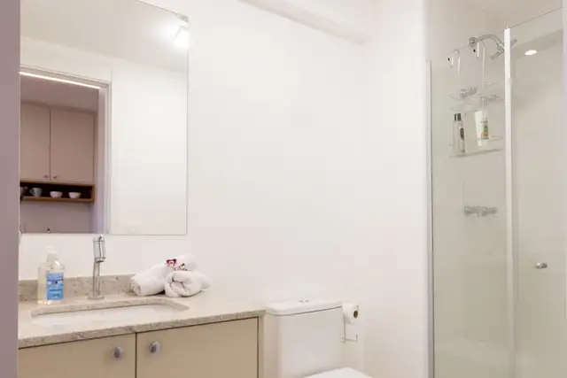 Baño · Studio nuevo en Moema cerca de CGH y del metro, São Paulo