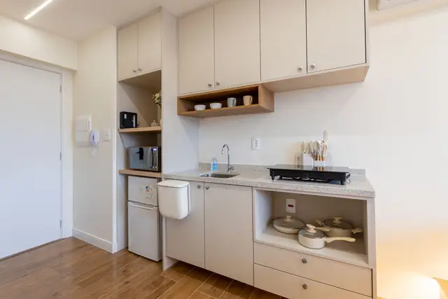 Cocina (foto 19) · Studio nuevo en Moema cerca de CGH y del metro, São Paulo