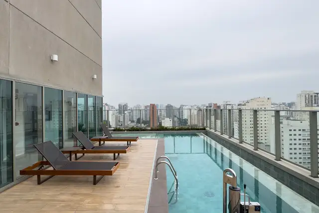 Piscina · Studio nuevo en Moema cerca de CGH y del metro, São Paulo